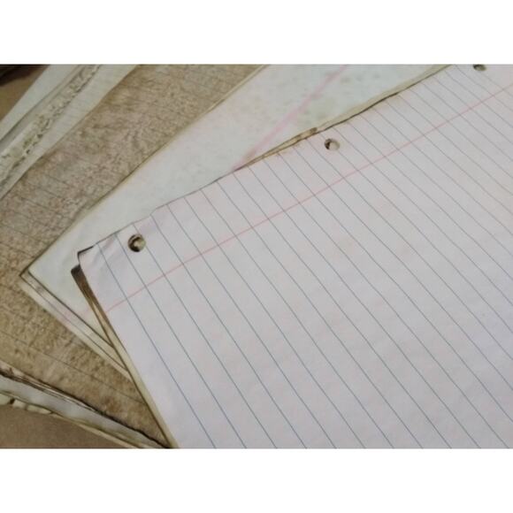 100 Coffee Dyed Notebook Papers, Hand Dyed Papers, Junk Journal Supply - Picture 2 of 4